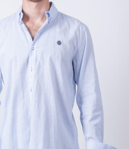 CAMISA LISA AZUL CLARO