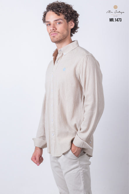 CAMISA LISA BEIGE