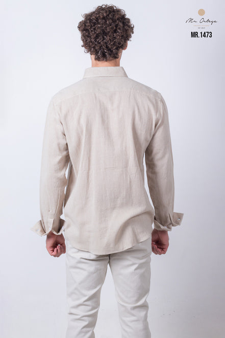 CAMISA LISA BEIGE