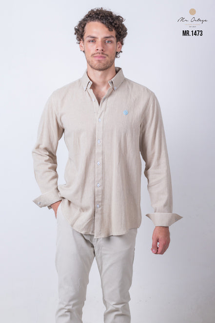 CAMISA LISA BEIGE