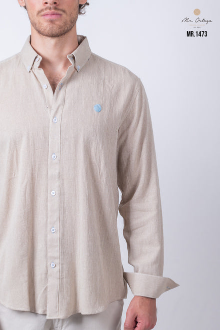 CAMISA LISA BEIGE