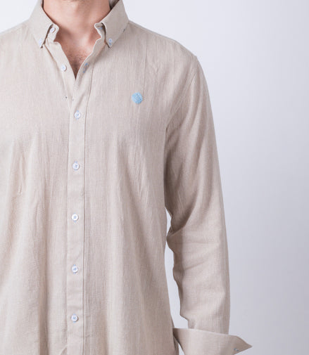 CAMISA LISA BEIGE