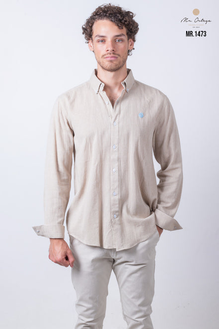 CAMISA LISA BEIGE