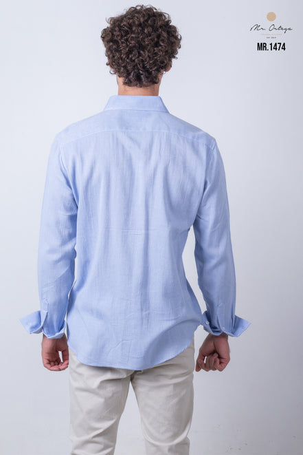 CAMISA LISA AZUL