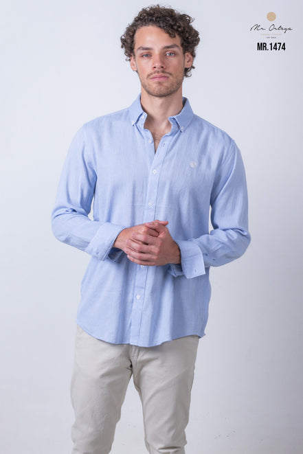 CAMISA LISA AZUL