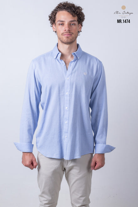 CAMISA LISA AZUL