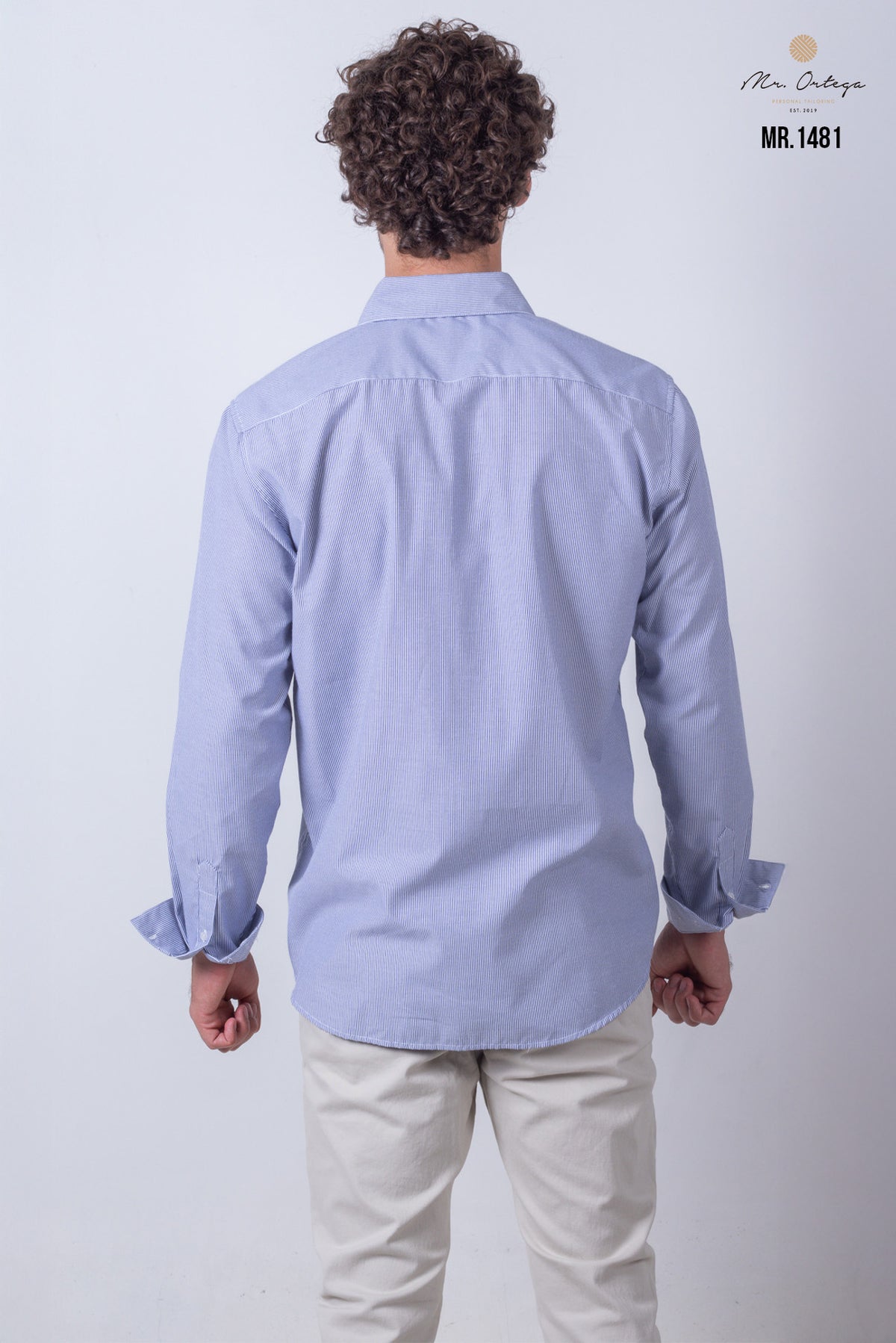 CAMISA LISA AZUL CLARO MANGA LARGA