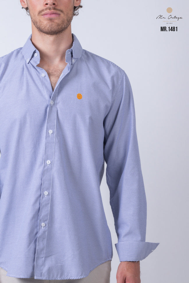CAMISA RAYAS AZUL Y BLANCO