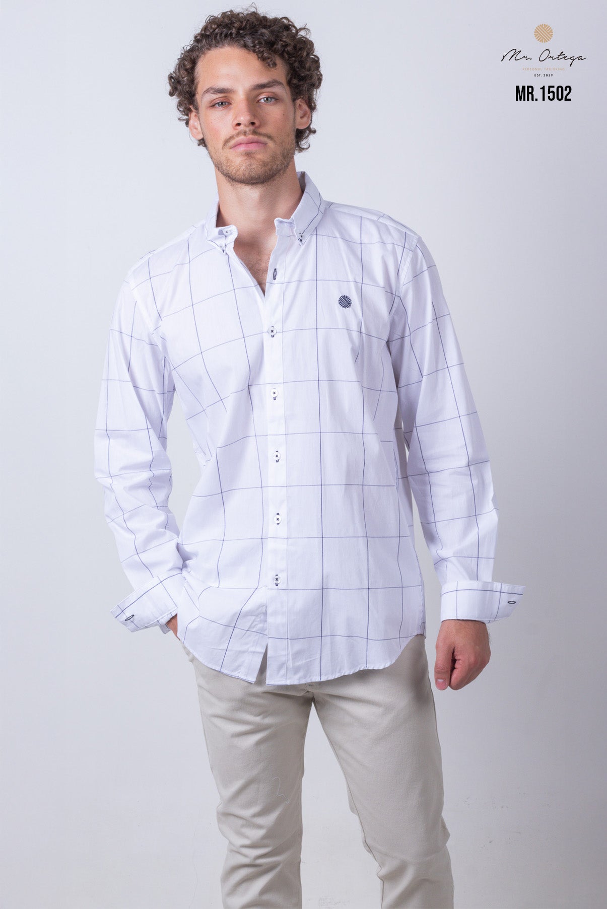 CAMISA CUADROS BLANCO