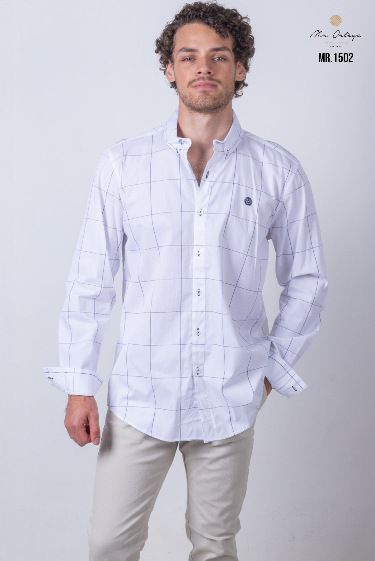 CAMISA CUADROS BLANCO