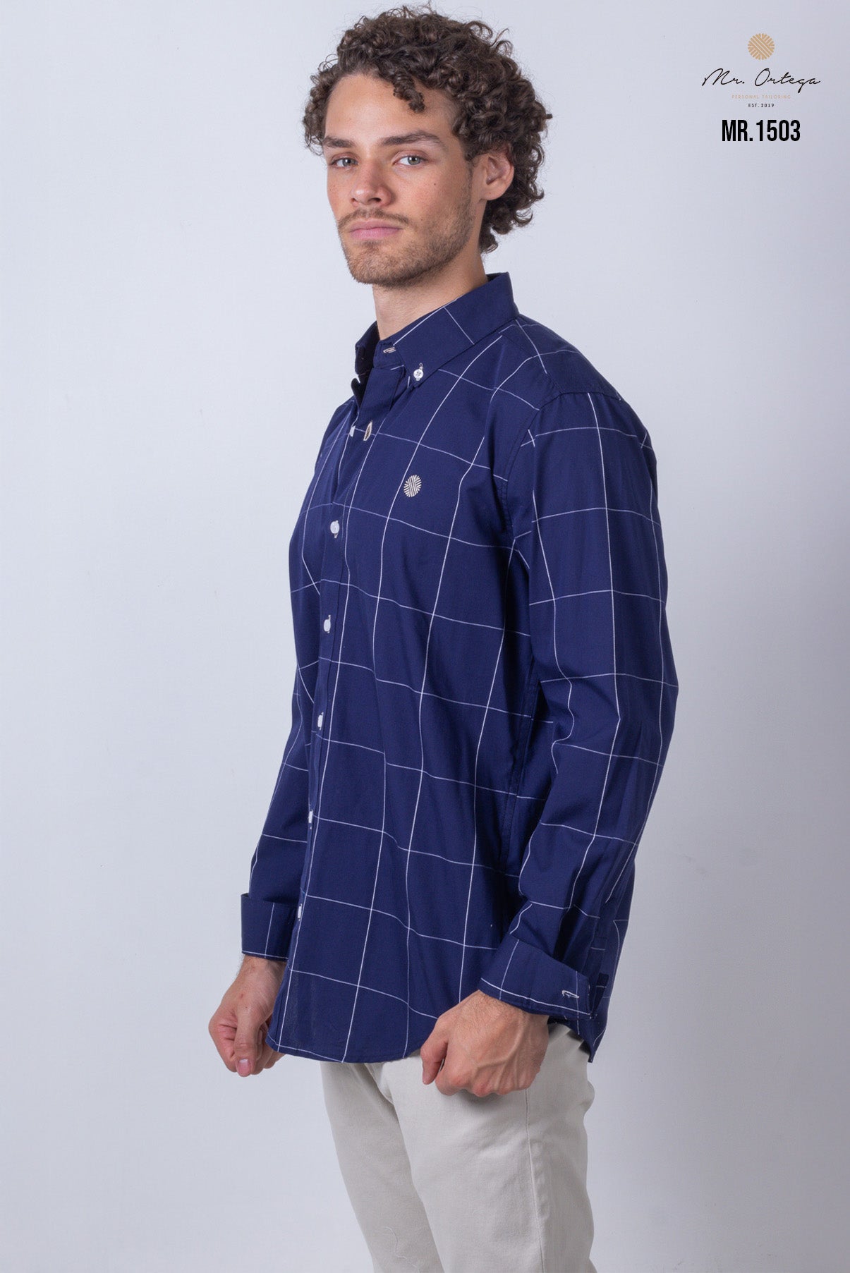 CAMISA CUADROS AZUL MARINO