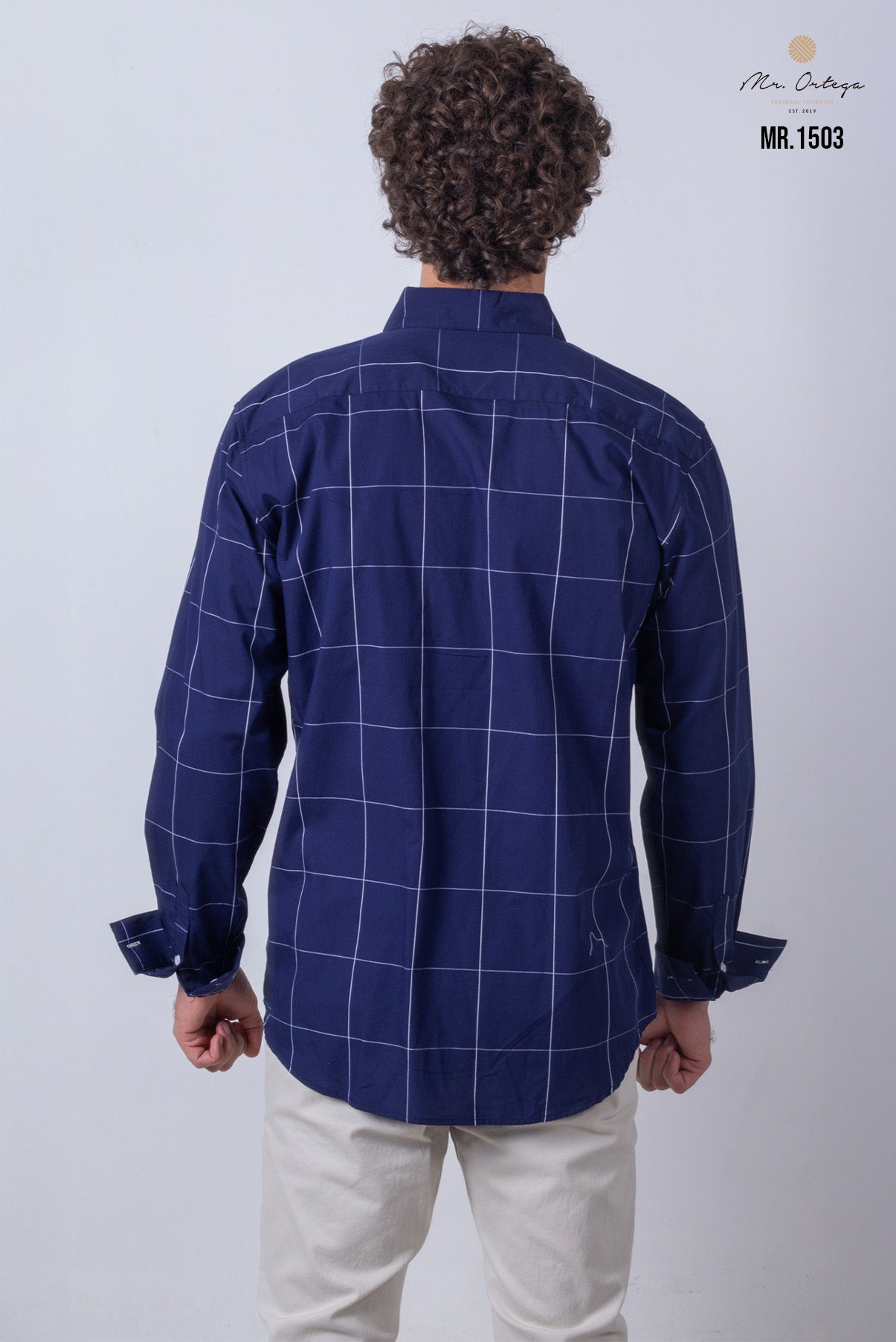 CAMISA CUADROS AZUL MARINO