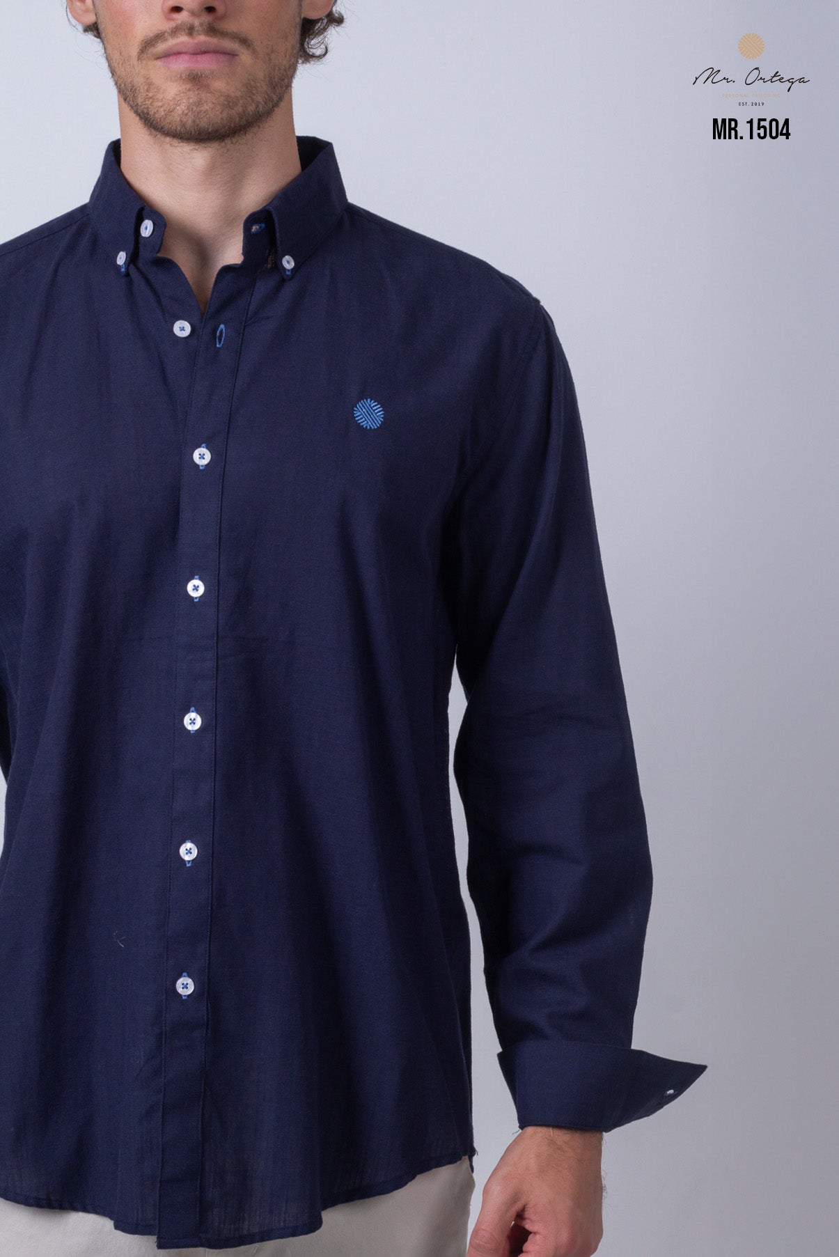 CAMISA AZUL MARINO LISA