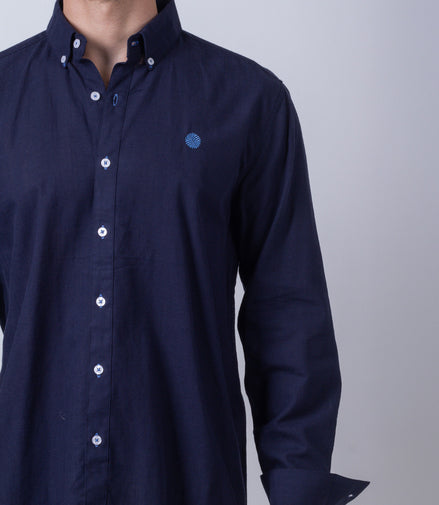 CAMISA AZUL MARINO LISA