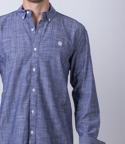 CAMISA LISA AZUL MARINO