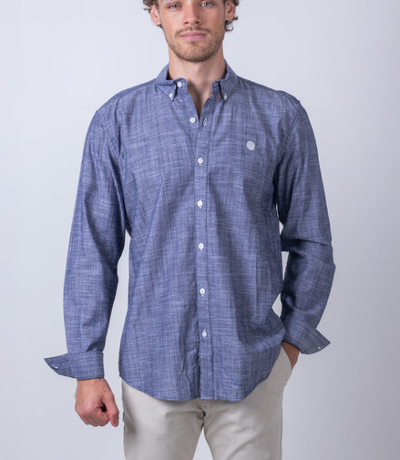 CAMISA LISA AZUL MARINO