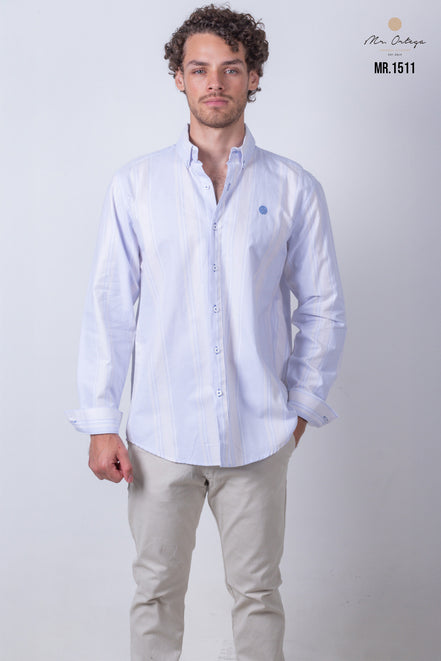 CAMISA RAYAS AZUL Y BLANCO
