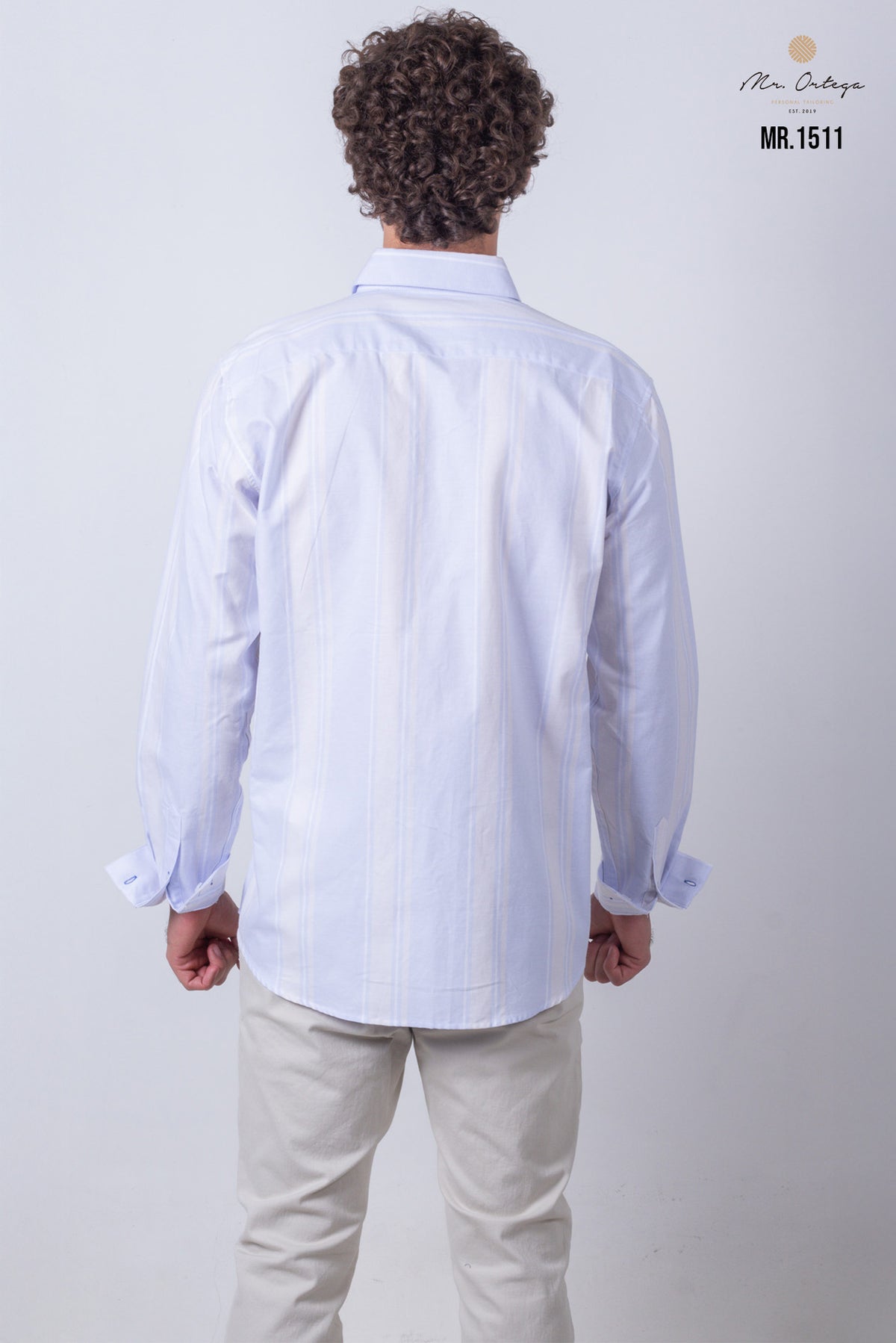 CAMISA CUADROS AZUL Y BLANCO MANGA LARGA
