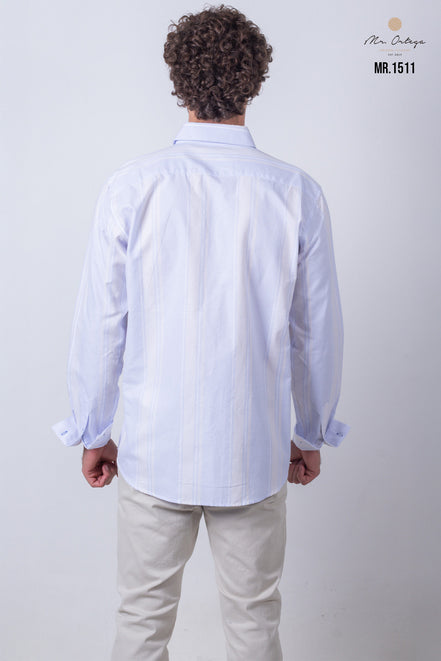 CAMISA RAYAS AZUL Y BLANCO