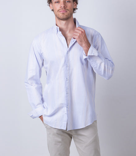 CAMISA RAYAS AZUL Y BLANCO