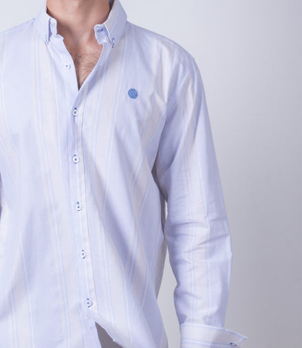 CAMISA RAYAS AZUL Y BLANCO