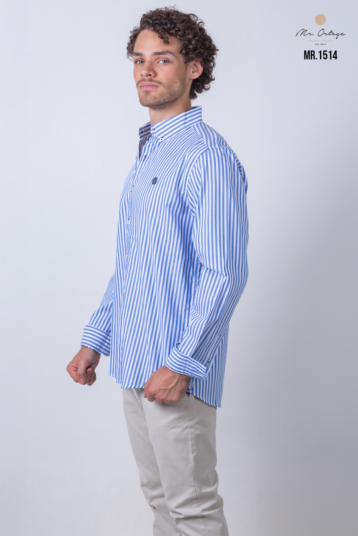 CAMISA RAYAS AZUL Y BLANCO