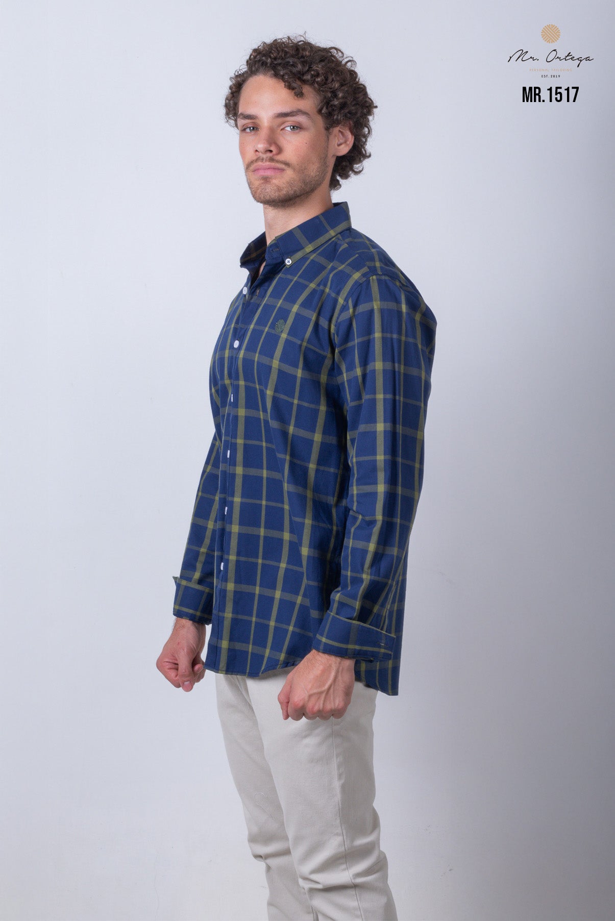 CAMISA CUADROS AZUL MARINO Y VERDE