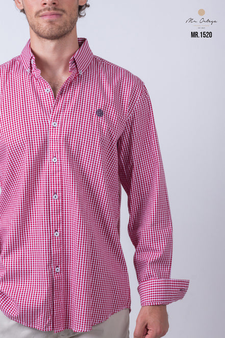 CAMISA CUADROS ROJO Y BLANCO