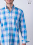 CAMISA CUADROS AZUL, ROSA Y BLANCO