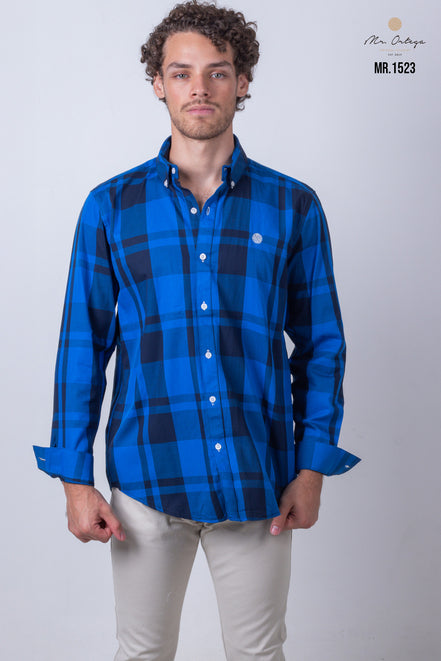 CAMISA CUADROS AZUL