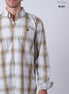 CAMISA CUADROS CAFE Y BLANCO