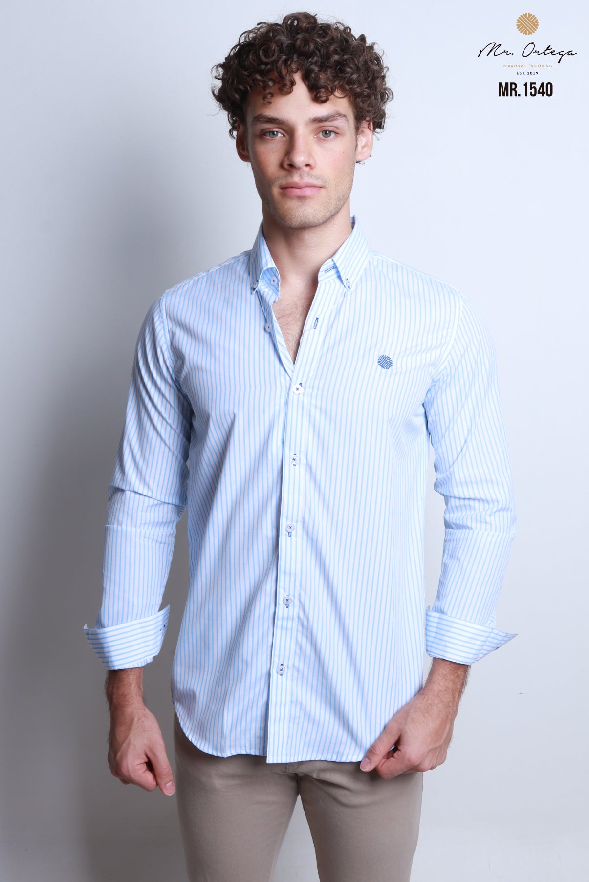 CAMISA RAYAS AZUL CLARO Y BLANCO
