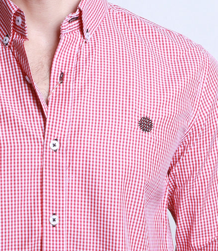 CAMISA CUADROS ROJO Y BLANCO