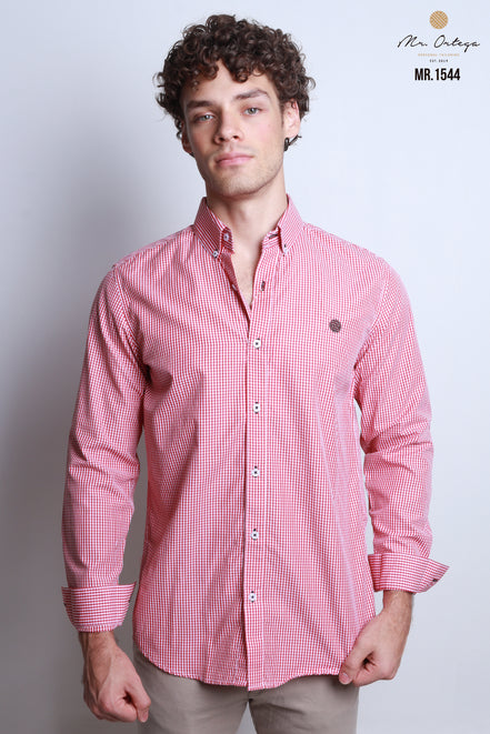 CAMISA CUADROS ROJO Y BLANCO