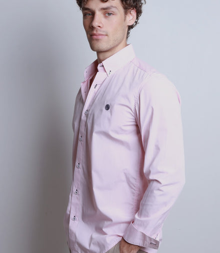 CAMISA CUADROS ROSA Y BLANCO