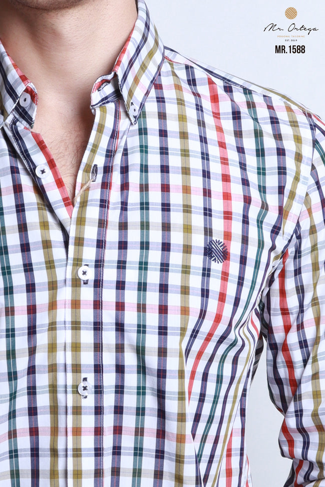 CAMISA CUADROS ROJO, AZUL, VERDE, BLANCO