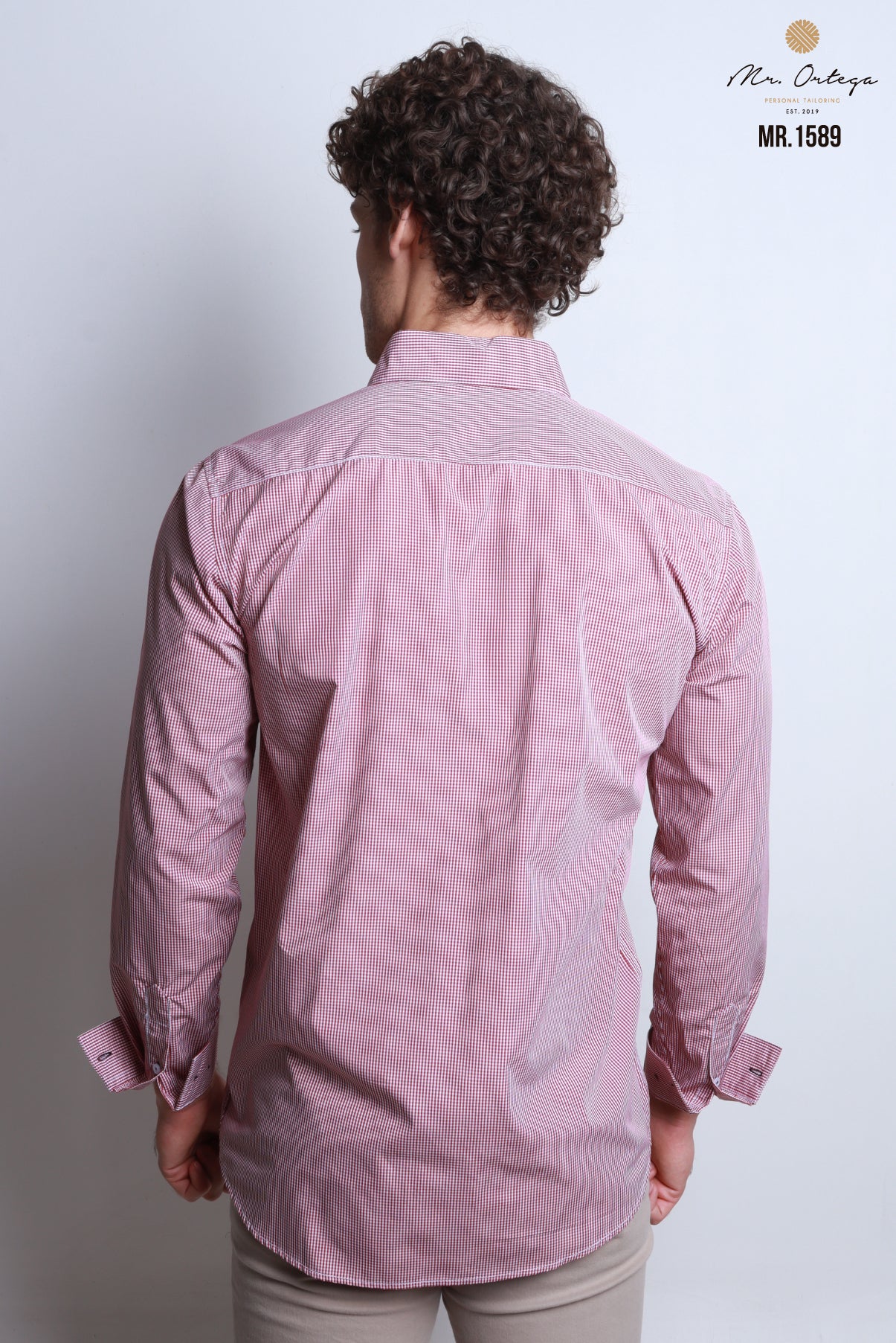 CAMISA CUADROS TINTO Y BLANCO