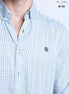 CAMISA CUADROS VERDE, AZUL Y BLANCO