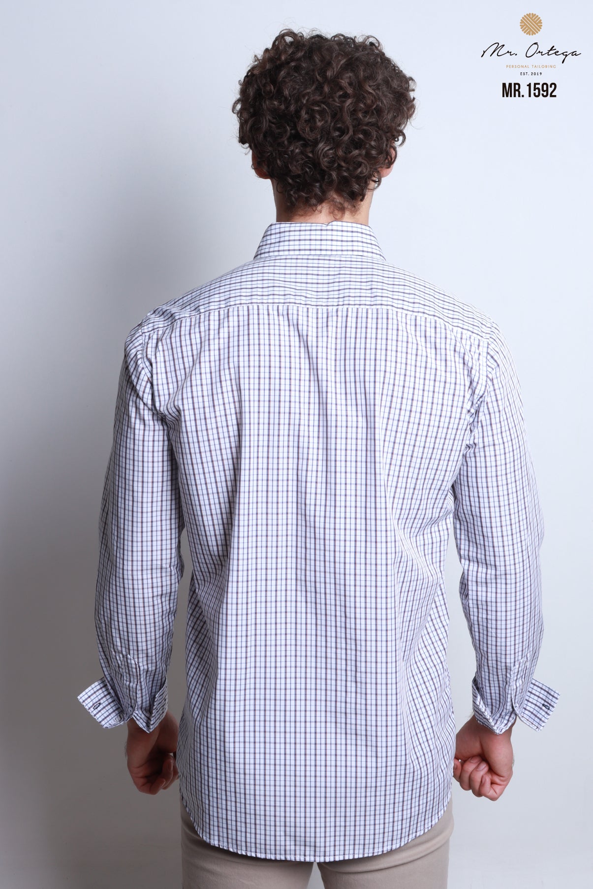 CAMISAS CUADROS BLANCO, CAFE Y AZUL