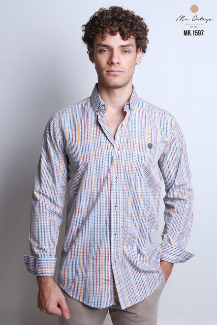 CAMISA CUADROS VERDE, ROJO, AMARILLO