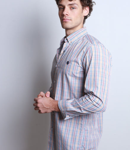 CAMISA CUADROS VERDE, ROJO, AMARILLO