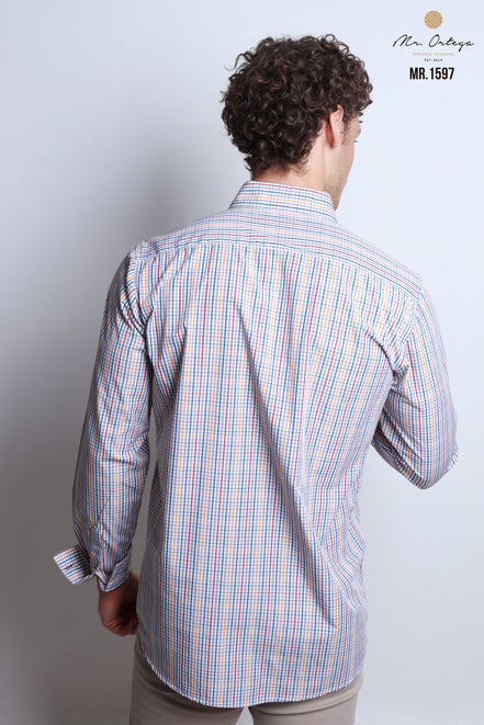 CAMISA CUADROS VERDE, ROJO, AMARILLO