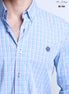 CAMISA CUADROS AZUL, ROSA, BLANCO