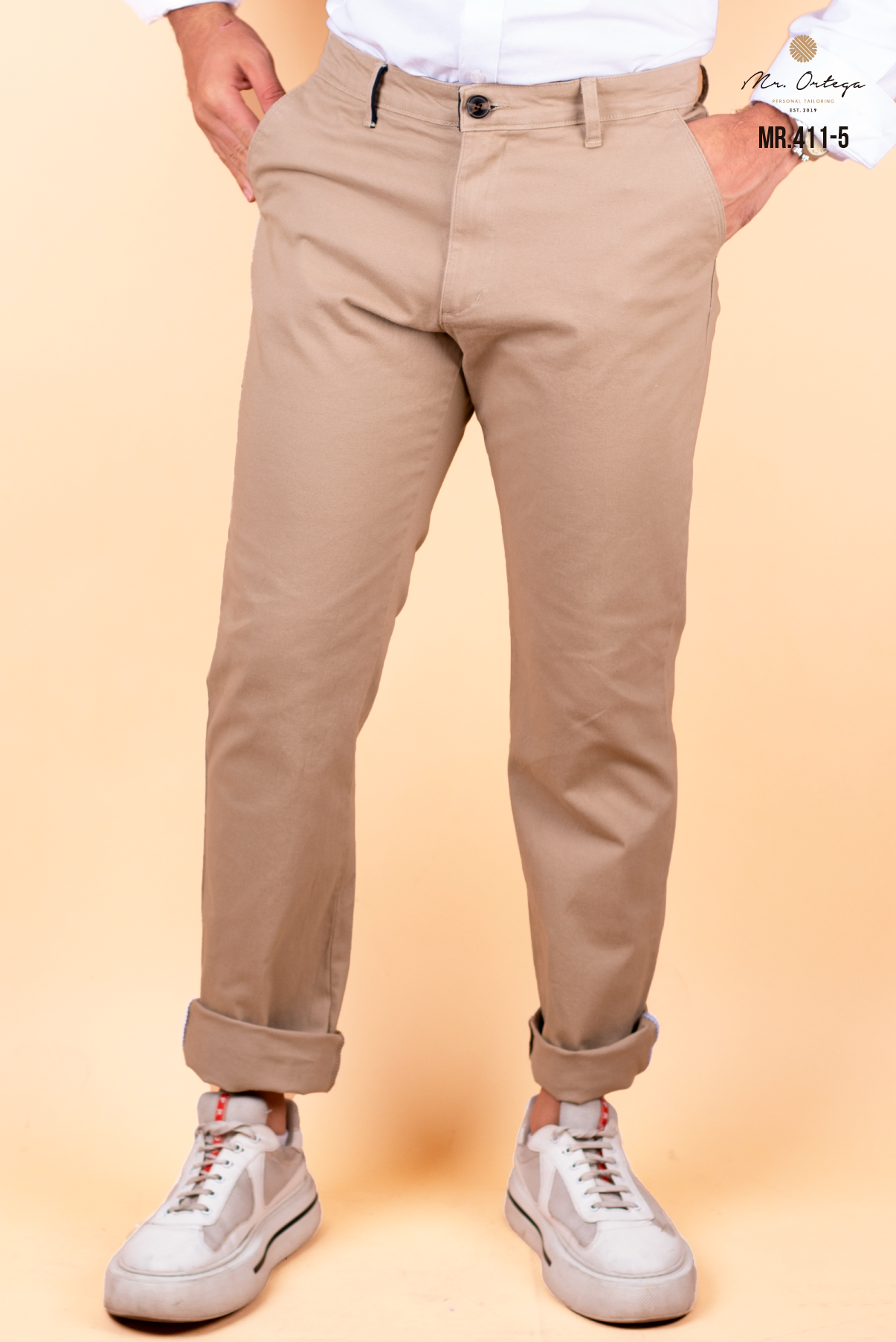 PANTALON DE GABARDINA BEIGE