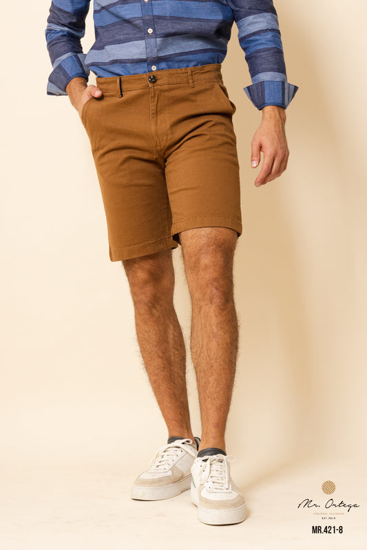 BERMUDA DE GABARDINA CAMELLO