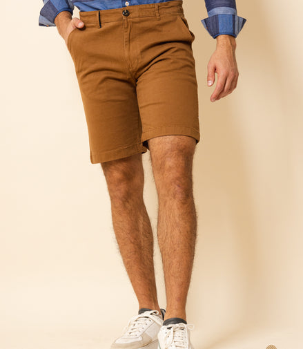 BERMUDA DE GABARDINA CAMELLO