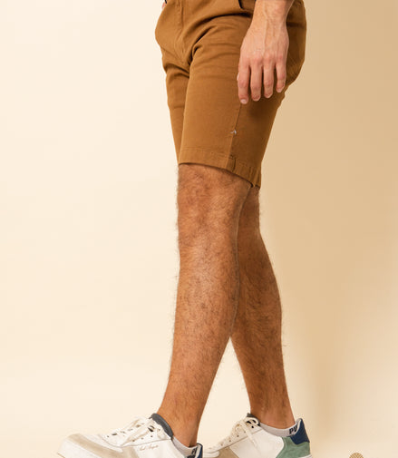 BERMUDA DE GABARDINA CAMELLO