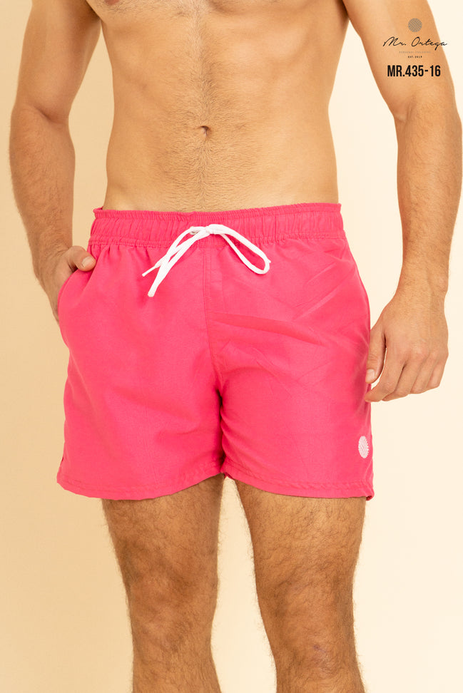 TRAJE DE BAÑO LISO ROSA