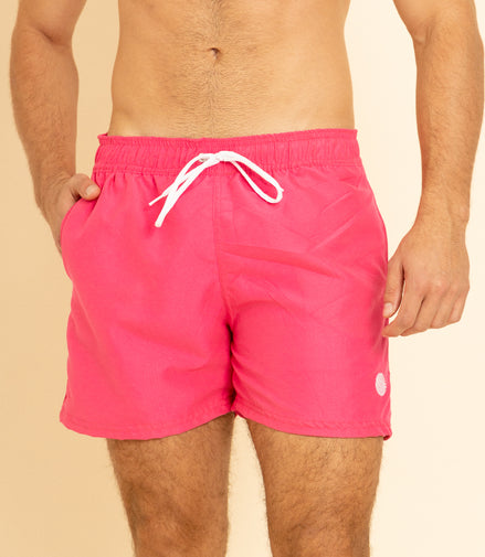 TRAJE DE BAÑO LISO ROSA