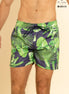 TRAJE DE BAÑO AZUL MARINO ESTAMPADO VERDE